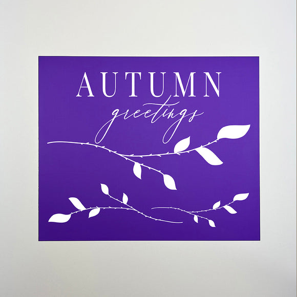 Autumn Greetings Silk Mesh Adhesive Stencil