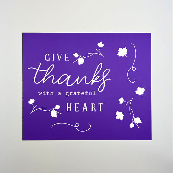 Give Thanks Silk Mesh Adhesive Stencil