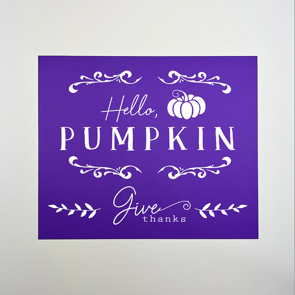 Hello Pumpkin Silk Mesh Adhesive Stencil