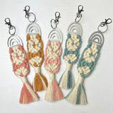 Macramé Rainbow Keychain