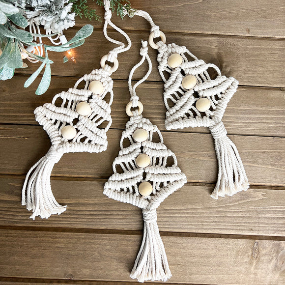 Macramé Christmas Tree Ornament